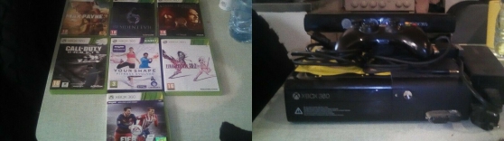 Annonce occasion, vente ou achat 'xbox 360 4gb + kinect + 7jeux'