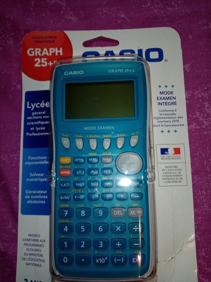 Annonce occasion, vente ou achat 'Calculatrice Casio graph 25 +E'