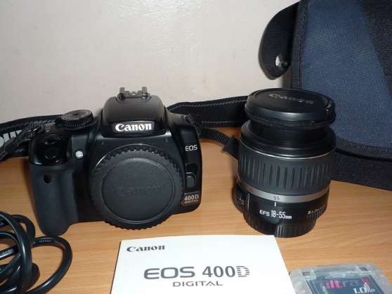 Annonce occasion, vente ou achat 'Canon EOS 400D + objectif + SAC + carte'