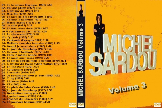 Annonce occasion, vente ou achat 'Michel Sardou DVD Archives (Volume 3)'