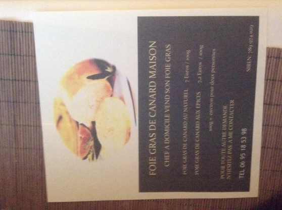 Annonce occasion, vente ou achat 'Foie gras de canard maisons'