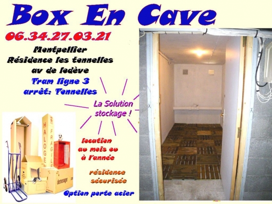 Annonce occasion, vente ou achat 'garde meuble box stockage cave'