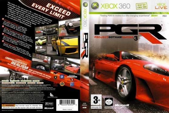 Annonce occasion, vente ou achat 'Project Gotham Racing 3'