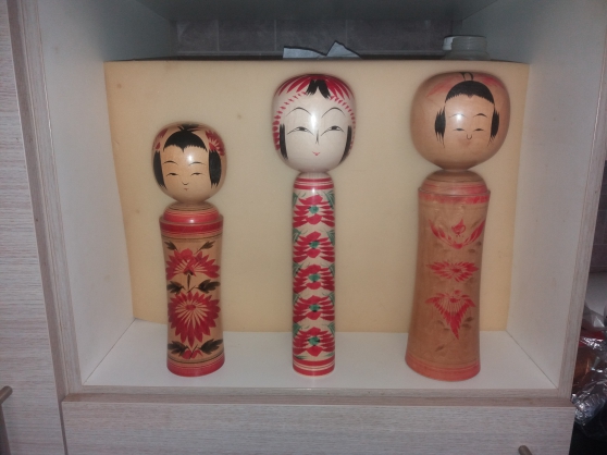 Annonce occasion, vente ou achat '3 vintage kokeshi'