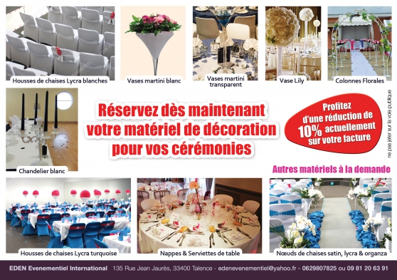 Annonce occasion, vente ou achat 'Location Vases Martini'