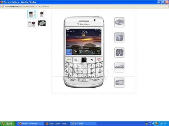 Annonce occasion, vente ou achat 'BlackBerry Bold 9780 Mobile Phone - Whit'