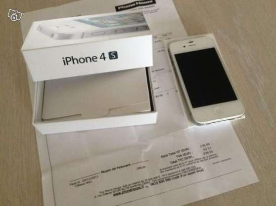 Annonce occasion, vente ou achat 'IPhone 4S 32 go blan +Ecouteur'