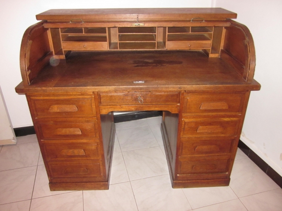 Ancien Bureau A Cylindre Ou Rideau Marche Fr