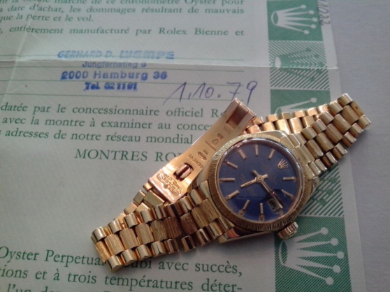 Annonce occasion, vente ou achat 'Montre Rolex femme Oyster Perpetual Date'