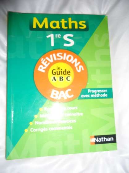 Annonce occasion, vente ou achat 'guide ABC math 1ere S'