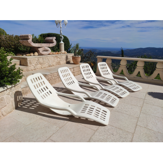 4 fauteuils de terrasse multipositions