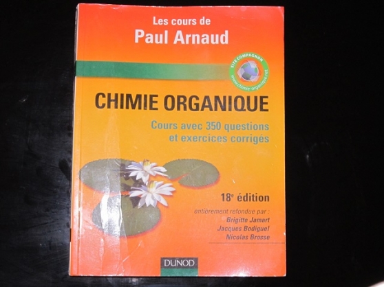 Annonce occasion, vente ou achat 'Paul Arnaud - Chimie Organique 18 me d'