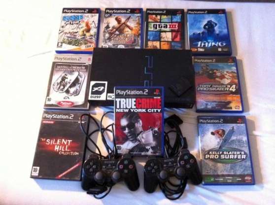 Annonce occasion, vente ou achat 'Console Playstation 2 + 2 manettes Dual'