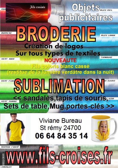 Annonce occasion, vente ou achat 'BRODERIE & SUBLIMATION'