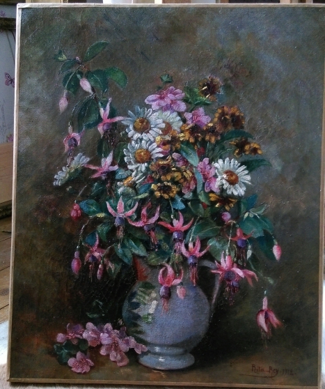 Peinture à l'huile sur toile de 1912