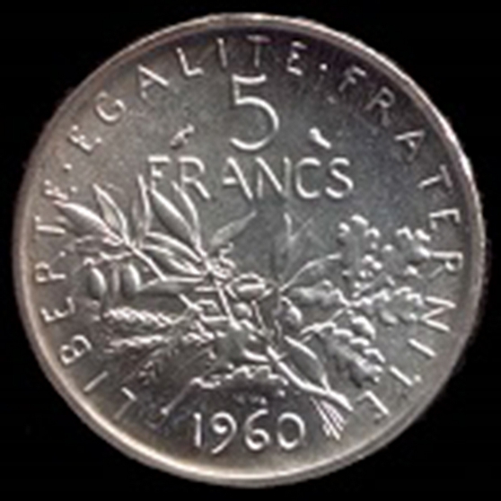 pièces argent 5 francs