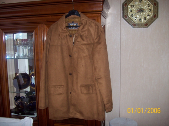 manteau 3/4 daim fauve Taille XL