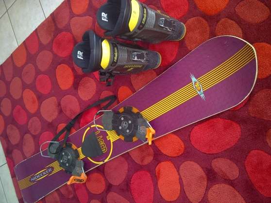 Annonce occasion, vente ou achat 'Snowboard NIDECKER + Fix + Chaussures'