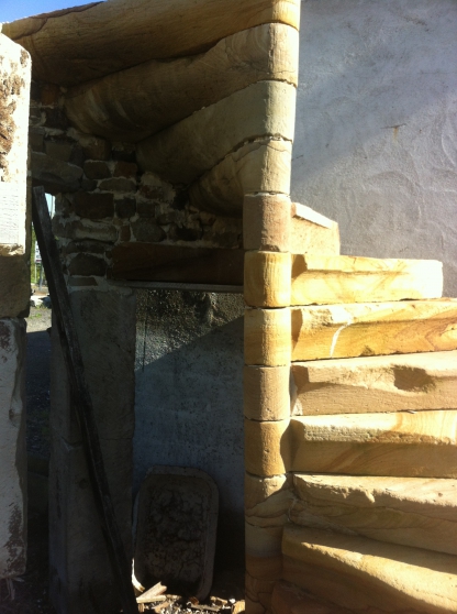 escalier colimaçon en pierre