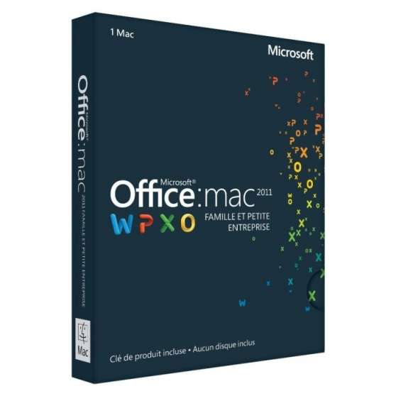 Annonce occasion, vente ou achat 'Vends Pack office mac 2011 neuf'