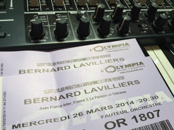 Annonce occasion, vente ou achat 'Billets Bernard Lavilliers  l\'Olympia'