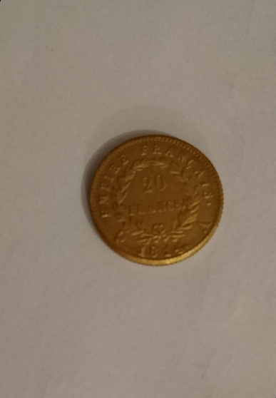 Pièce 20 francs Napoléon 1814 A