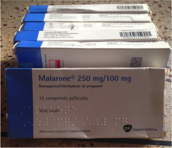 VENDS PACK DE 6 BOITES DE MALARONE