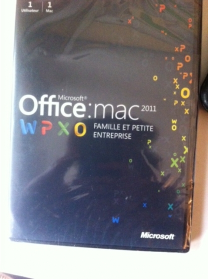Annonce occasion, vente ou achat 'Office mac famille et petite entreprise'