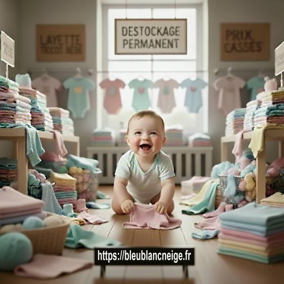 DESTOCKAGE PERMANENT LAYETTE TRICOT BÉBÉ
