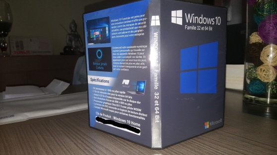 Annonce occasion, vente ou achat 'Windows 10 famille DVD + LICENCE 1 POSTE'
