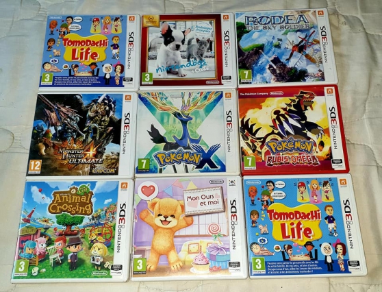 Annonce occasion, vente ou achat 'Jeux Nintendo 3ds .'