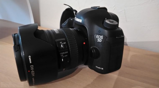 Annonce occasion, vente ou achat 'Reflex Canon EOS 5 D MARK III +objectif'