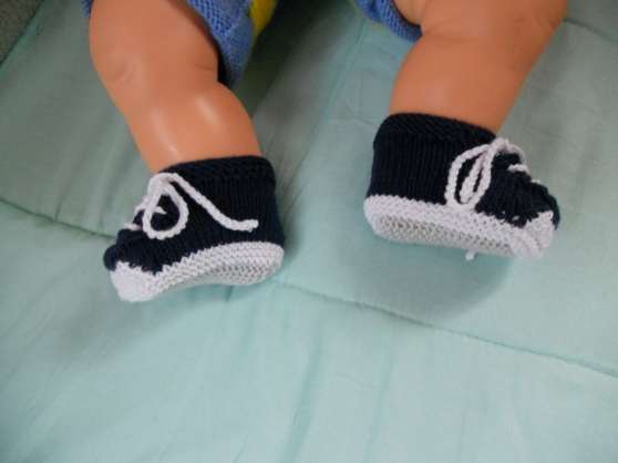 chaussons bébé fait main coton idéal été