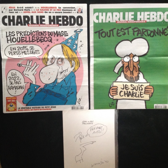 Annonce occasion, vente ou achat 'charlie hebdo1177 lot1178 croquis wolins'