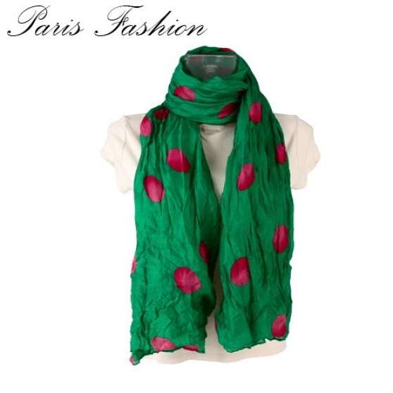 Annonce occasion, vente ou achat 'Foulards paro vert pois rose fushia'