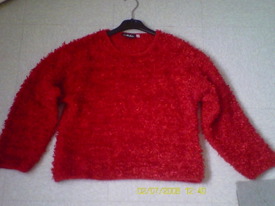 Annonce occasion, vente ou achat 'Pul rouge neuf (taille XXL .152) 8 euros'