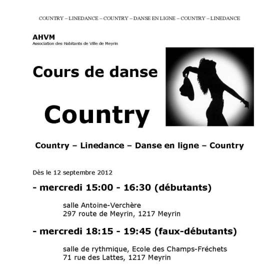 Annonce occasion, vente ou achat 'Donne cours de danse country - linedance'