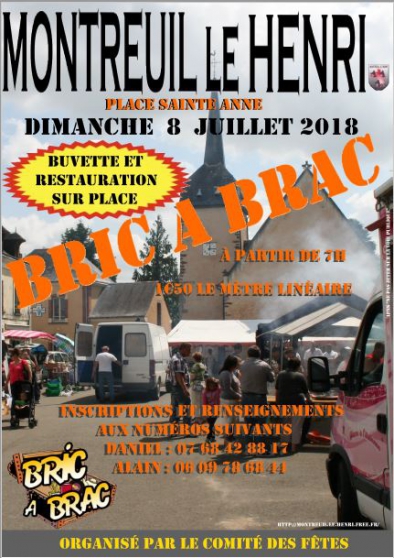 Annonce occasion, vente ou achat 'Bric  Brac Montreuil le Henri'