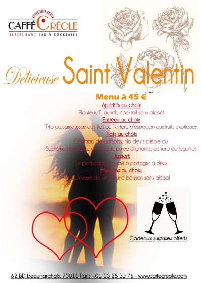 Annonce occasion, vente ou achat 'Saint Valentin au Caff Crole'