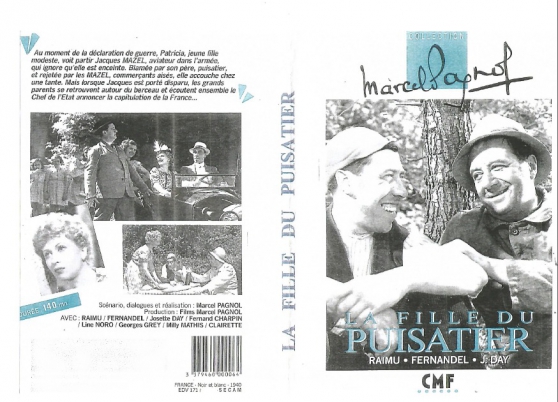 DVD LA FILLE DU PUISATIER MARCEL PAGNOL