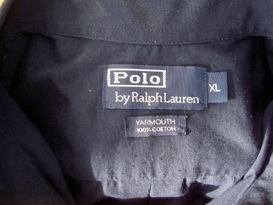 Annonce occasion, vente ou achat 'Chemise Ralph Lauren couleur bleu marine'
