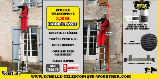 Annonce occasion, vente ou achat 'chelle tlescopique 3,80 woerther'
