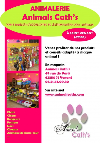Annonce occasion, vente ou achat 'Animals Cath's votre animalerie !!'