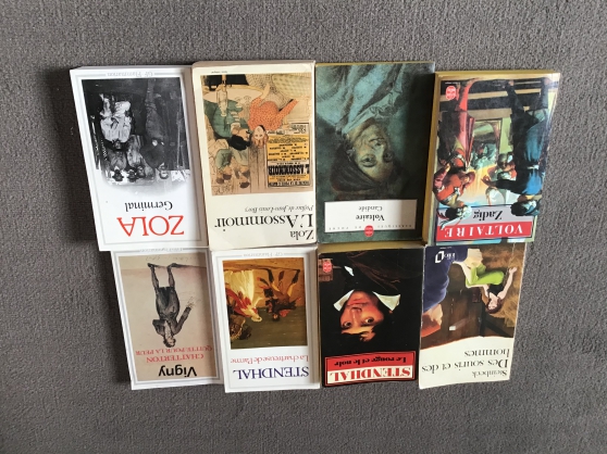 Livres Voltaire/Zola/Stendhal/Rousseau