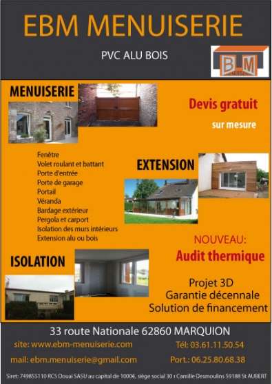 Annonce occasion, vente ou achat 'menuiserie, isolation, bardage'