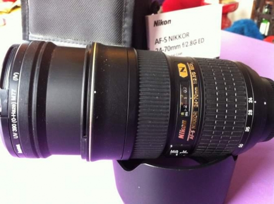 Annonce occasion, vente ou achat 'Objectif Nikon AF-S NIKKOR 24-70mm f/2.8'