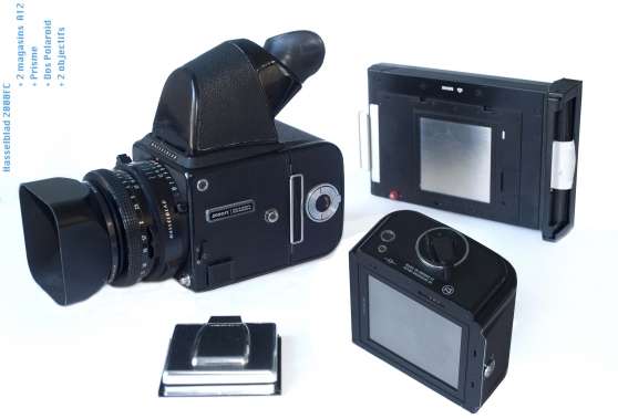 Annonce occasion, vente ou achat 'Hasselblad 2000FC + 2 objectifs + 2 mag'