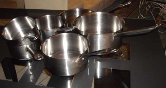 Annonce occasion, vente ou achat 'Lot de 6 casseroles Inox'