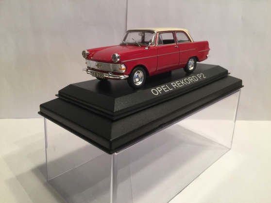Opel Rekord P2 rouge miniature 1/43