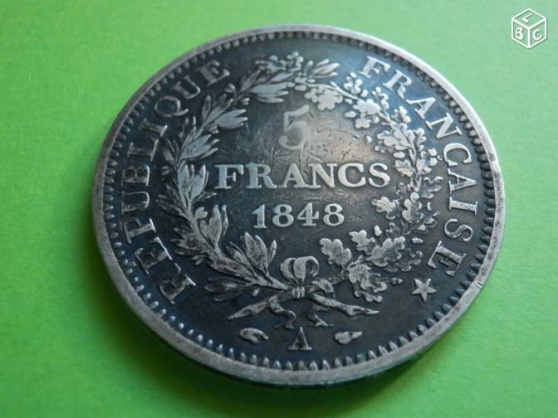 Monnaie 5 F Argent Hercule & L .PHILIPPE